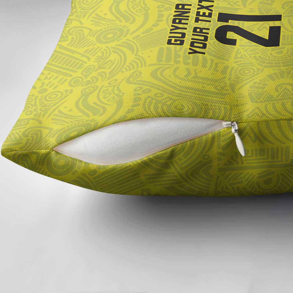 Golden Jaguars Football Custom Pillow Cover Proud of Guyana - Wonder Print Shop
