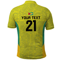Golden Jaguars Football Custom Polo Shirt Proud of Guyana - Wonder Print Shop