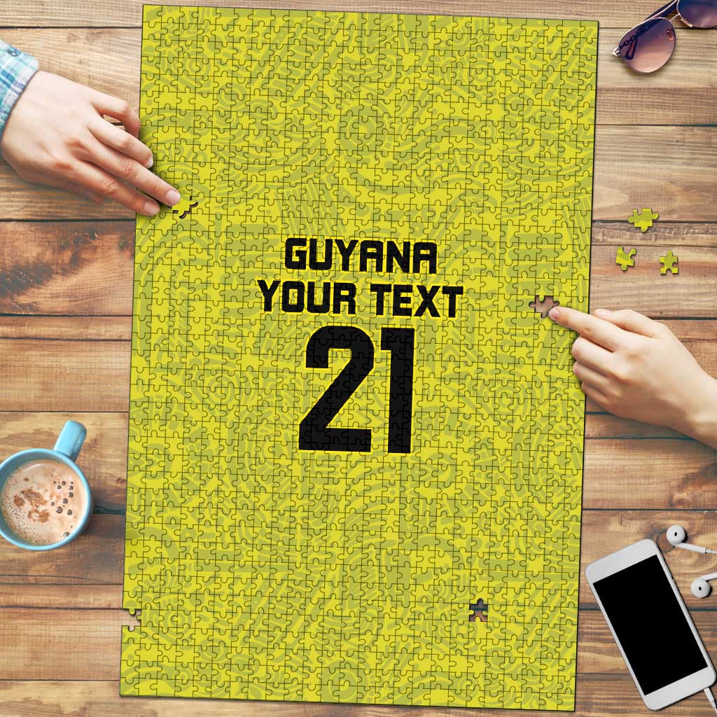 Golden Jaguars Football Custom Puzzle Proud of Guyana - Wonder Print Shop