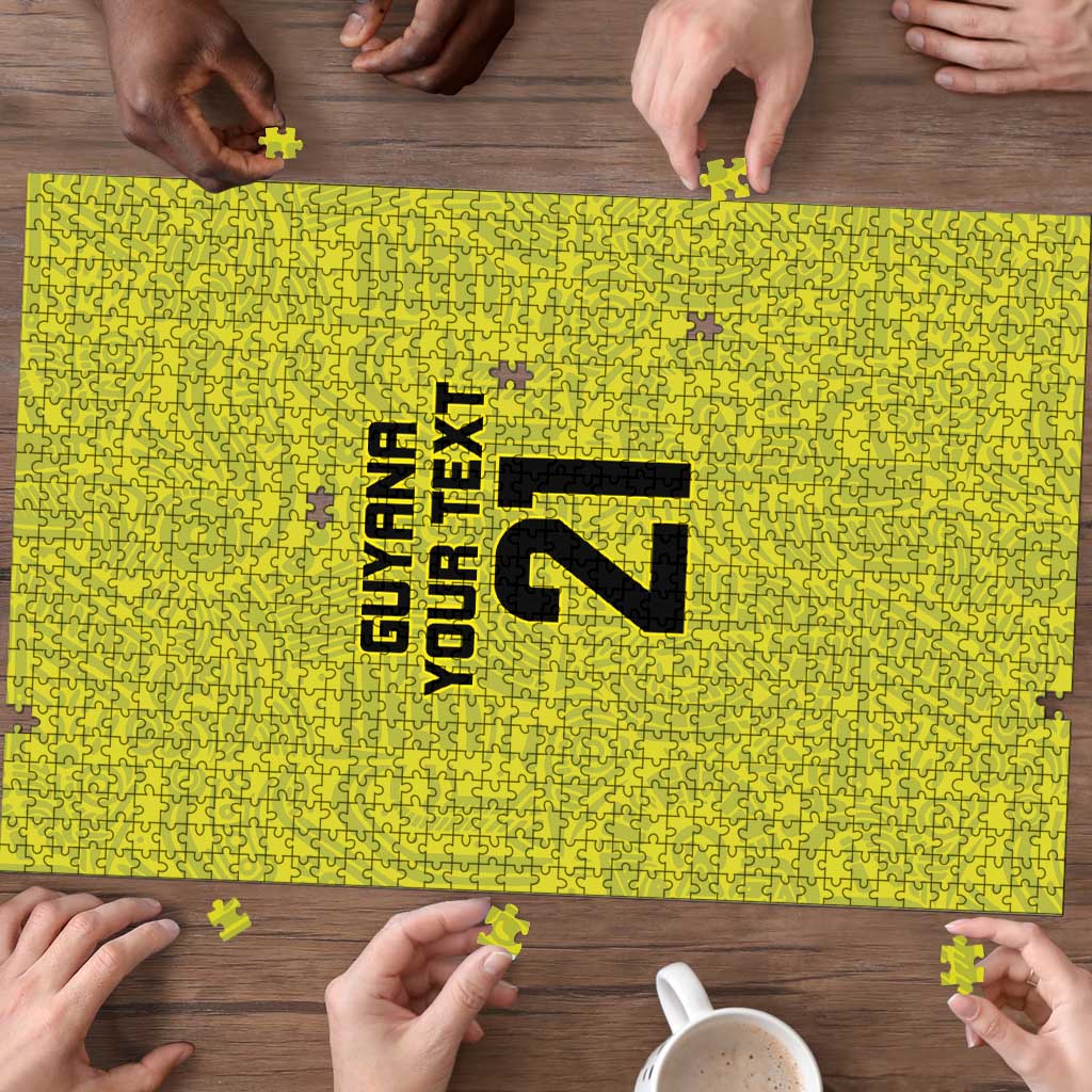 Golden Jaguars Football Custom Puzzle Proud of Guyana - Wonder Print Shop
