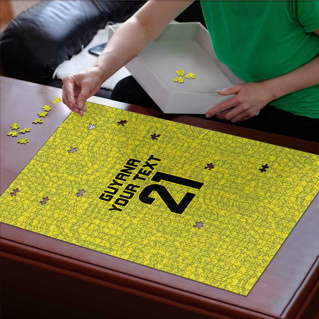 Golden Jaguars Football Custom Puzzle Proud of Guyana - Wonder Print Shop