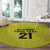 Golden Jaguars Football Custom Round Carpet Proud of Guyana - Wonder Print Shop