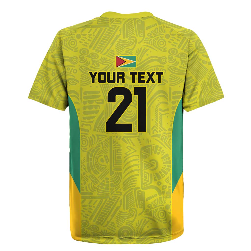 Golden Jaguars Football Custom Rugby Jersey Proud of Guyana - Wonder Print Shop