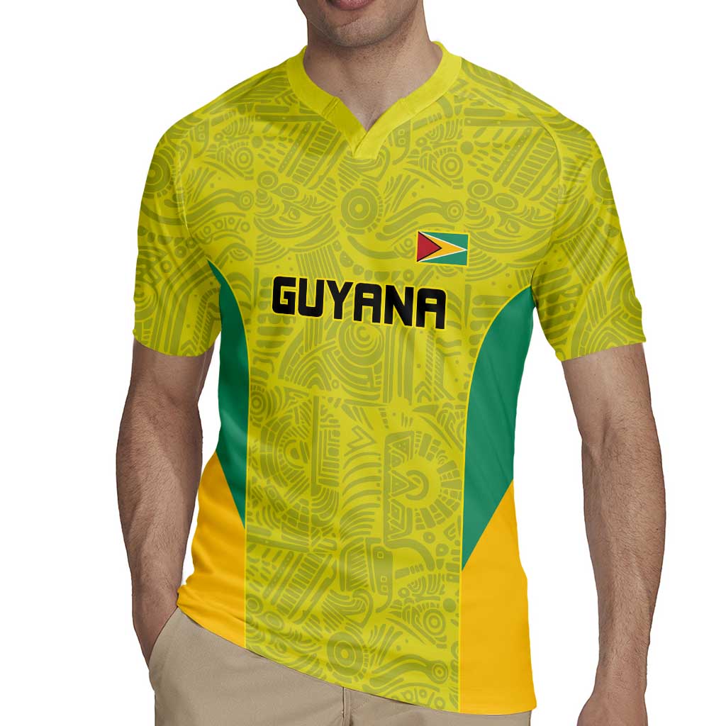 Golden Jaguars Football Custom Rugby Jersey Proud of Guyana - Wonder Print Shop