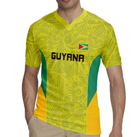 Golden Jaguars Football Custom Rugby Jersey Proud of Guyana - Wonder Print Shop