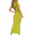 Golden Jaguars Football Custom Short Sleeve Bodycon Dress Proud of Guyana - Wonder Print Shop