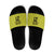 Golden Jaguars Football Custom Slide Sandals Proud of Guyana - Wonder Print Shop