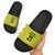 Golden Jaguars Football Custom Slide Sandals Proud of Guyana - Wonder Print Shop