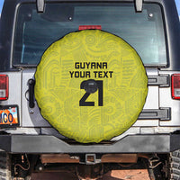 Golden Jaguars Football Custom Spare Tire Cover Proud of Guyana - Wonder Print Shop
