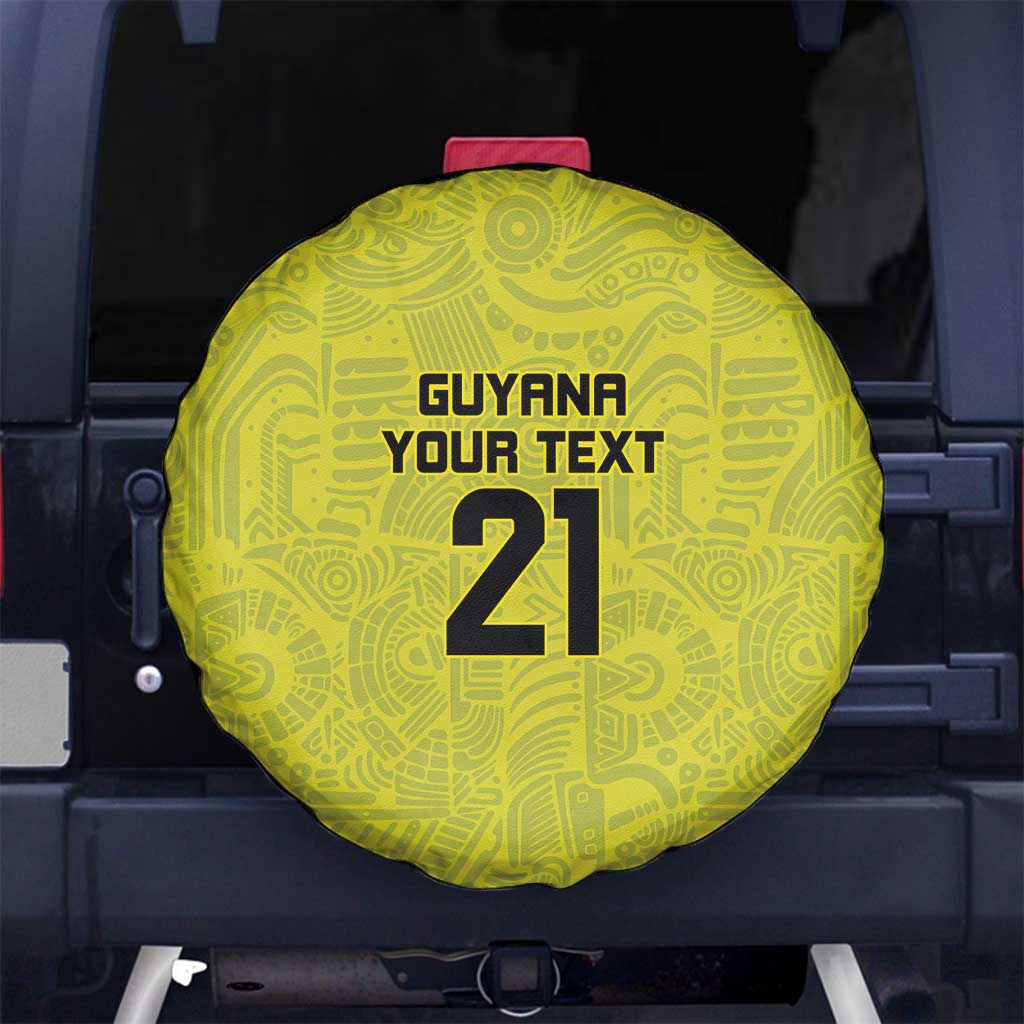 Golden Jaguars Football Custom Spare Tire Cover Proud of Guyana - Wonder Print Shop