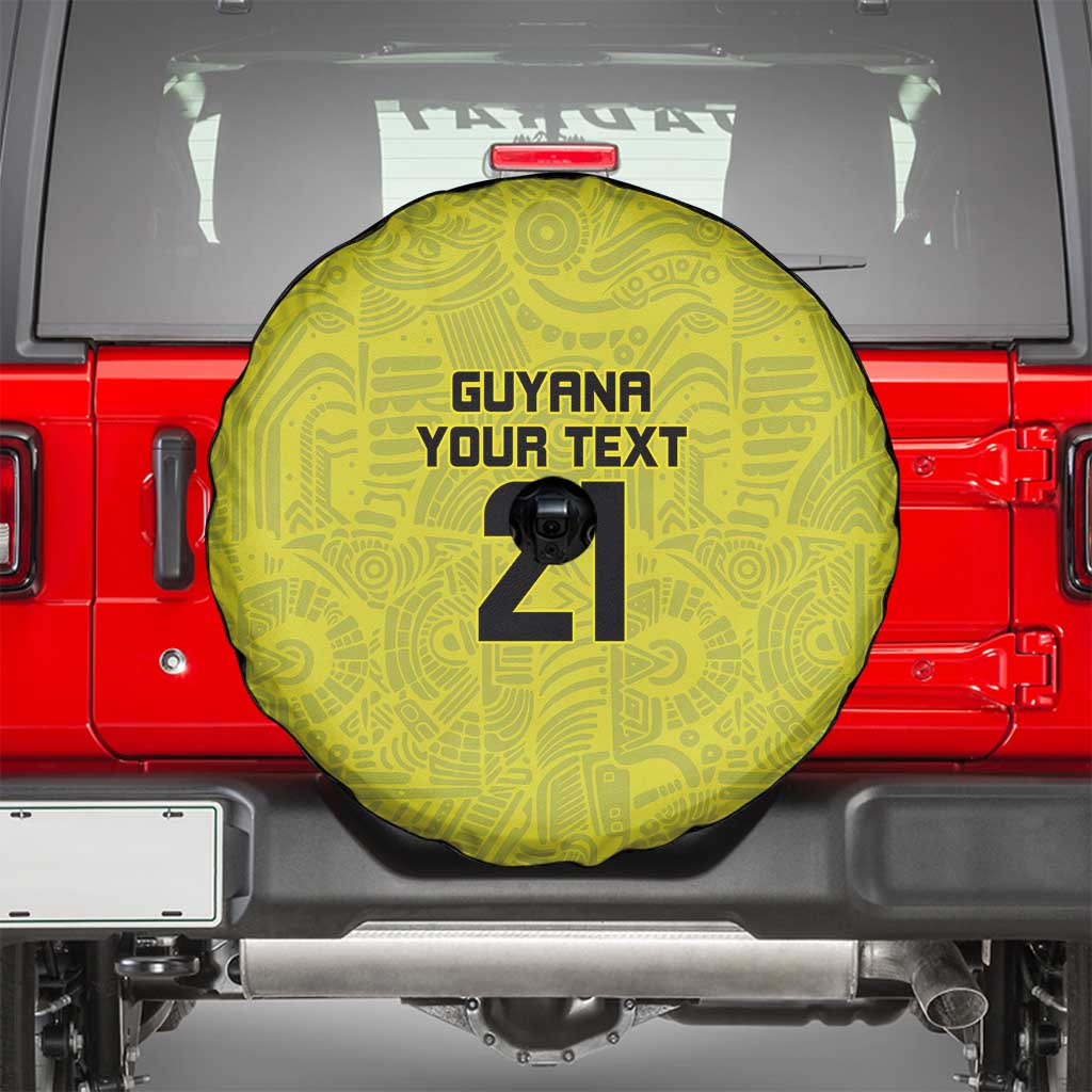Golden Jaguars Football Custom Spare Tire Cover Proud of Guyana - Wonder Print Shop