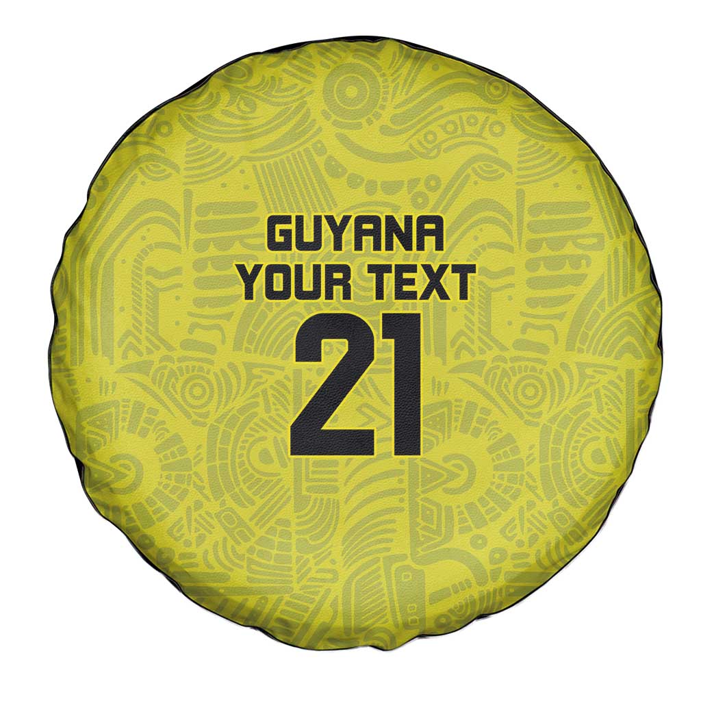 Golden Jaguars Football Custom Spare Tire Cover Proud of Guyana - Wonder Print Shop