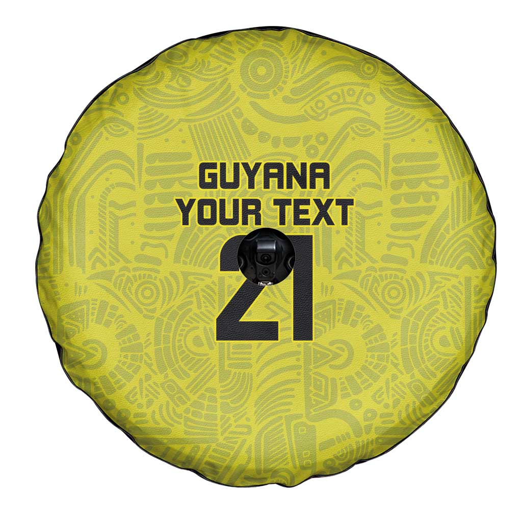 Golden Jaguars Football Custom Spare Tire Cover Proud of Guyana - Wonder Print Shop
