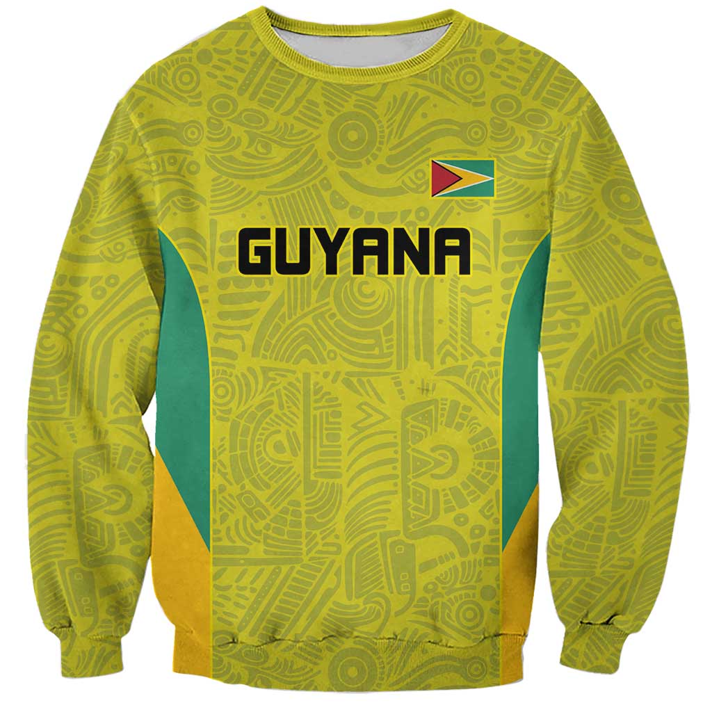Golden Jaguars Football Custom Sweatshirt Proud of Guyana - Wonder Print Shop