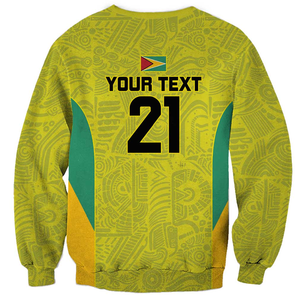 Golden Jaguars Football Custom Sweatshirt Proud of Guyana - Wonder Print Shop