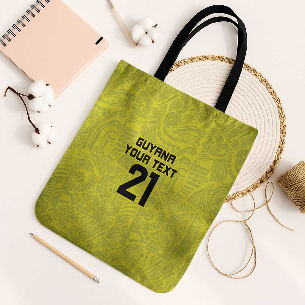 Golden Jaguars Football Custom Tote Bag Proud of Guyana - Wonder Print Shop