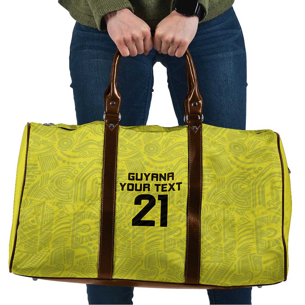 Golden Jaguars Football Custom Travel Bag Proud of Guyana - Wonder Print Shop