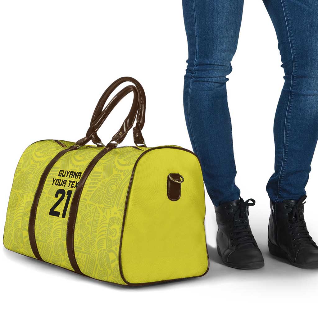 Golden Jaguars Football Custom Travel Bag Proud of Guyana - Wonder Print Shop