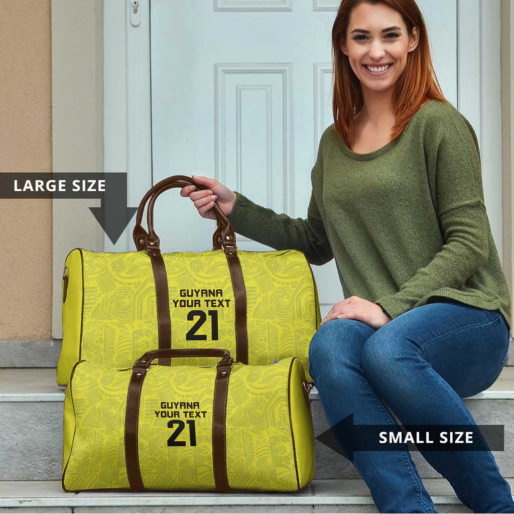 Golden Jaguars Football Custom Travel Bag Proud of Guyana - Wonder Print Shop
