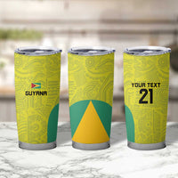 Golden Jaguars Football Custom Tumbler Cup Proud of Guyana - Wonder Print Shop