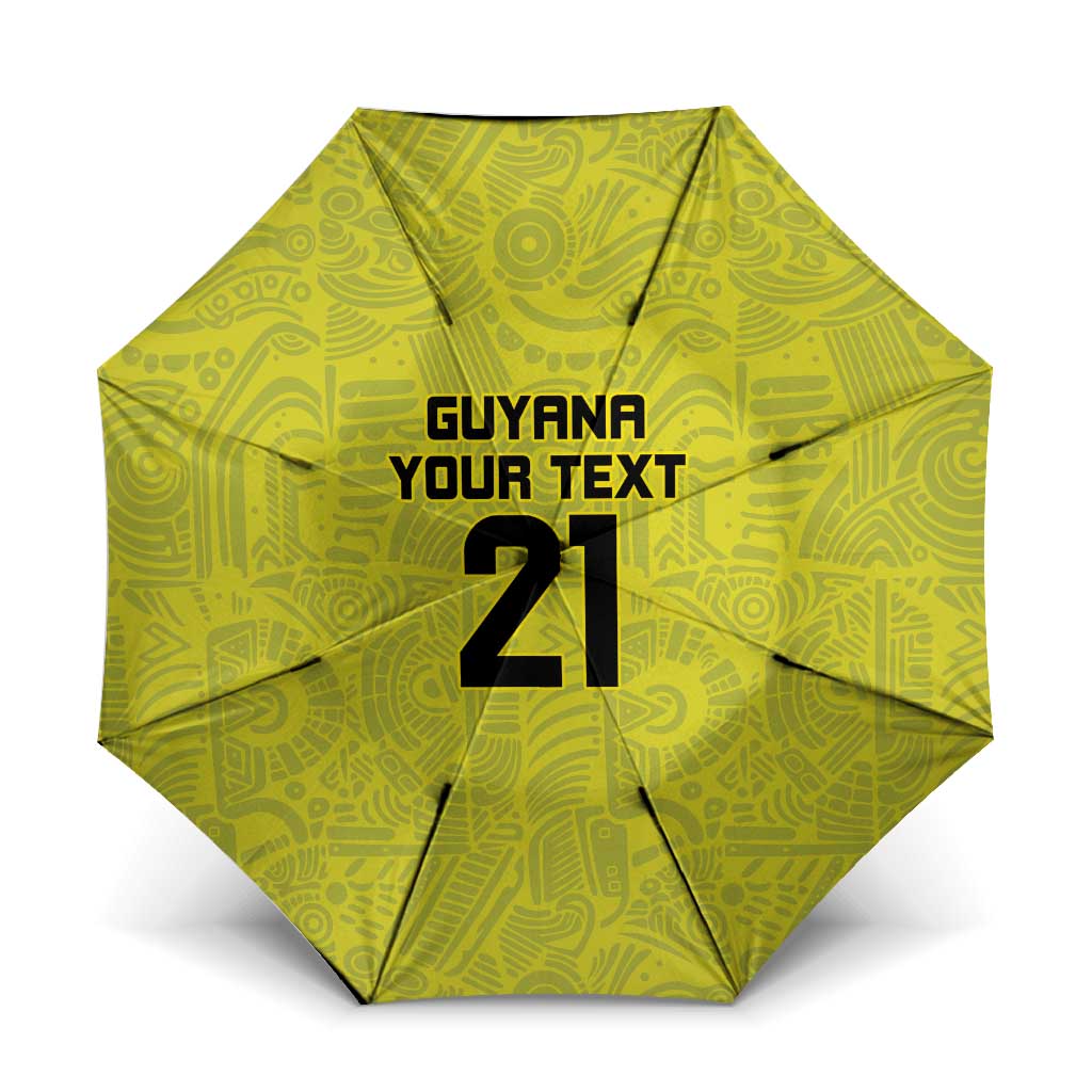 Golden Jaguars Football Custom Umbrella Proud of Guyana - Wonder Print Shop