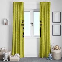 Golden Jaguars Football Custom Window Curtain Proud of Guyana - Wonder Print Shop