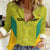 Golden Jaguars Football Custom Women Casual Shirt Proud of Guyana - Wonder Print Shop