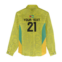 Golden Jaguars Football Custom Women Casual Shirt Proud of Guyana - Wonder Print Shop