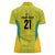 Golden Jaguars Football Custom Women Polo Shirt Proud of Guyana - Wonder Print Shop
