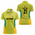 Golden Jaguars Football Custom Women Polo Shirt Proud of Guyana - Wonder Print Shop