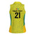 Golden Jaguars Football Custom Women Sleeveless Polo Shirt Proud of Guyana - Wonder Print Shop
