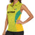 Golden Jaguars Football Custom Women Sleeveless Polo Shirt Proud of Guyana - Wonder Print Shop