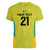 Golden Jaguars Football Custom Women V-Neck T-Shirt Proud of Guyana - Wonder Print Shop