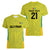 Golden Jaguars Football Custom Women V-Neck T-Shirt Proud of Guyana - Wonder Print Shop