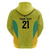 Golden Jaguars Football Custom Zip Hoodie Proud of Guyana - Wonder Print Shop