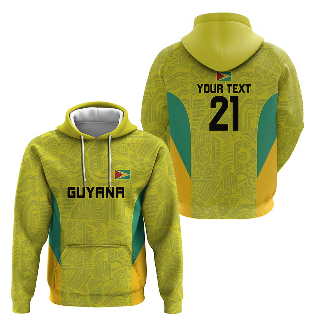 Golden Jaguars Football Custom Zip Hoodie Proud of Guyana - Wonder Print Shop