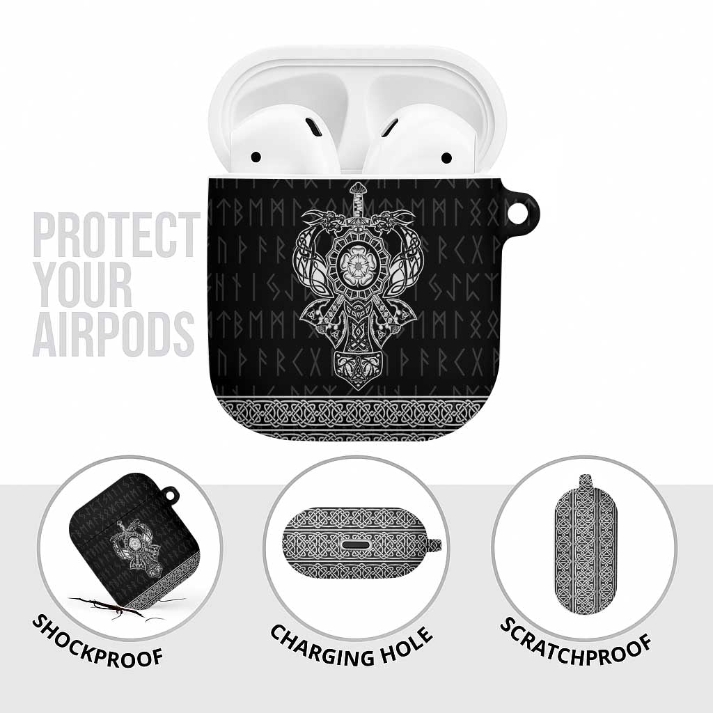 Vikings from Yorkshire AirPods Case Black Spirit of Jorvik - Wonder Print Shop