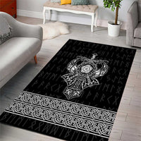 Vikings from Yorkshire Area Rug Black Spirit of Jorvik - Wonder Print Shop