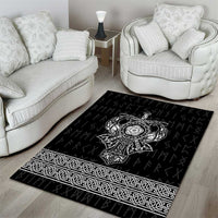 Vikings from Yorkshire Area Rug Black Spirit of Jorvik - Wonder Print Shop