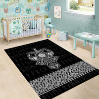 Vikings from Yorkshire Area Rug Black Spirit of Jorvik - Wonder Print Shop