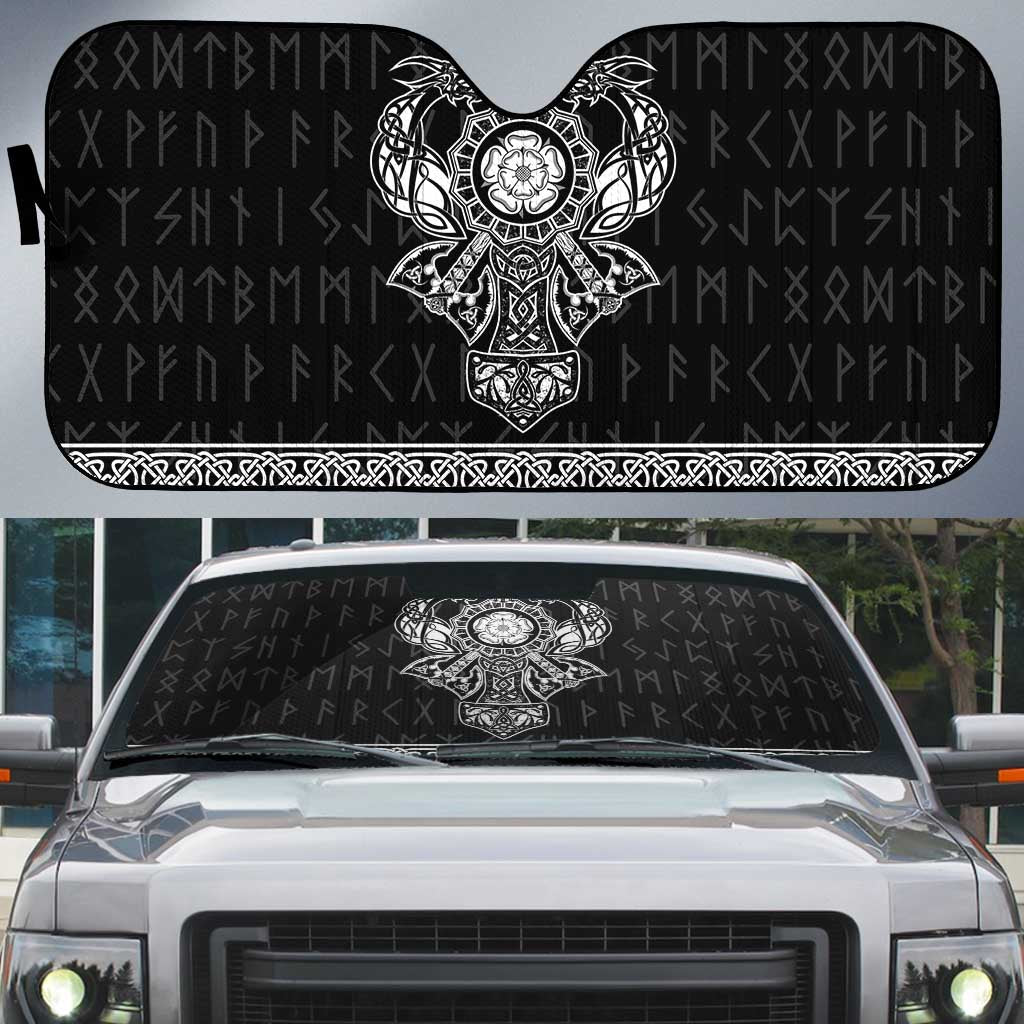 Vikings from Yorkshire Auto Sun Shade Black Spirit of Jorvik - Wonder Print Shop