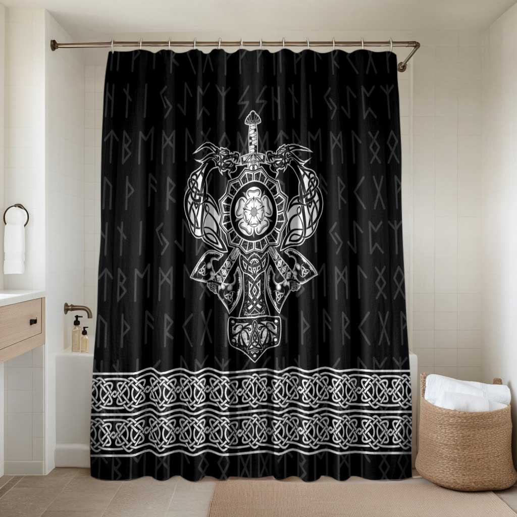 Vikings from Yorkshire Bathroom Set Black Spirit of Jorvik - Wonder Print Shop
