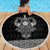 Vikings from Yorkshire Beach Blanket Black Spirit of Jorvik - Wonder Print Shop