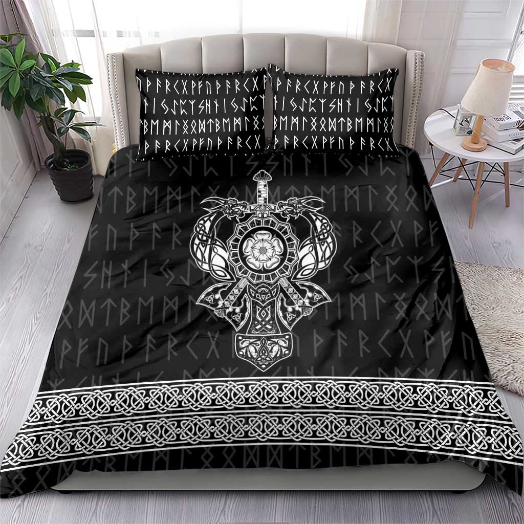 Vikings from Yorkshire Bedding Set Black Spirit of Jorvik - Wonder Print Shop