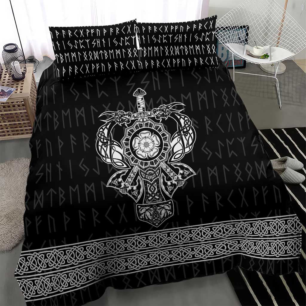 Vikings from Yorkshire Bedding Set Black Spirit of Jorvik - Wonder Print Shop
