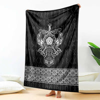 Vikings from Yorkshire Blanket Black Spirit of Jorvik - Wonder Print Shop