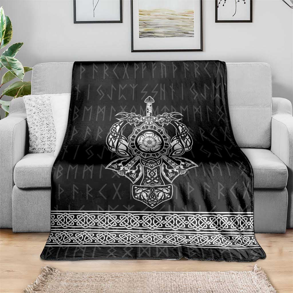Vikings from Yorkshire Blanket Black Spirit of Jorvik - Wonder Print Shop
