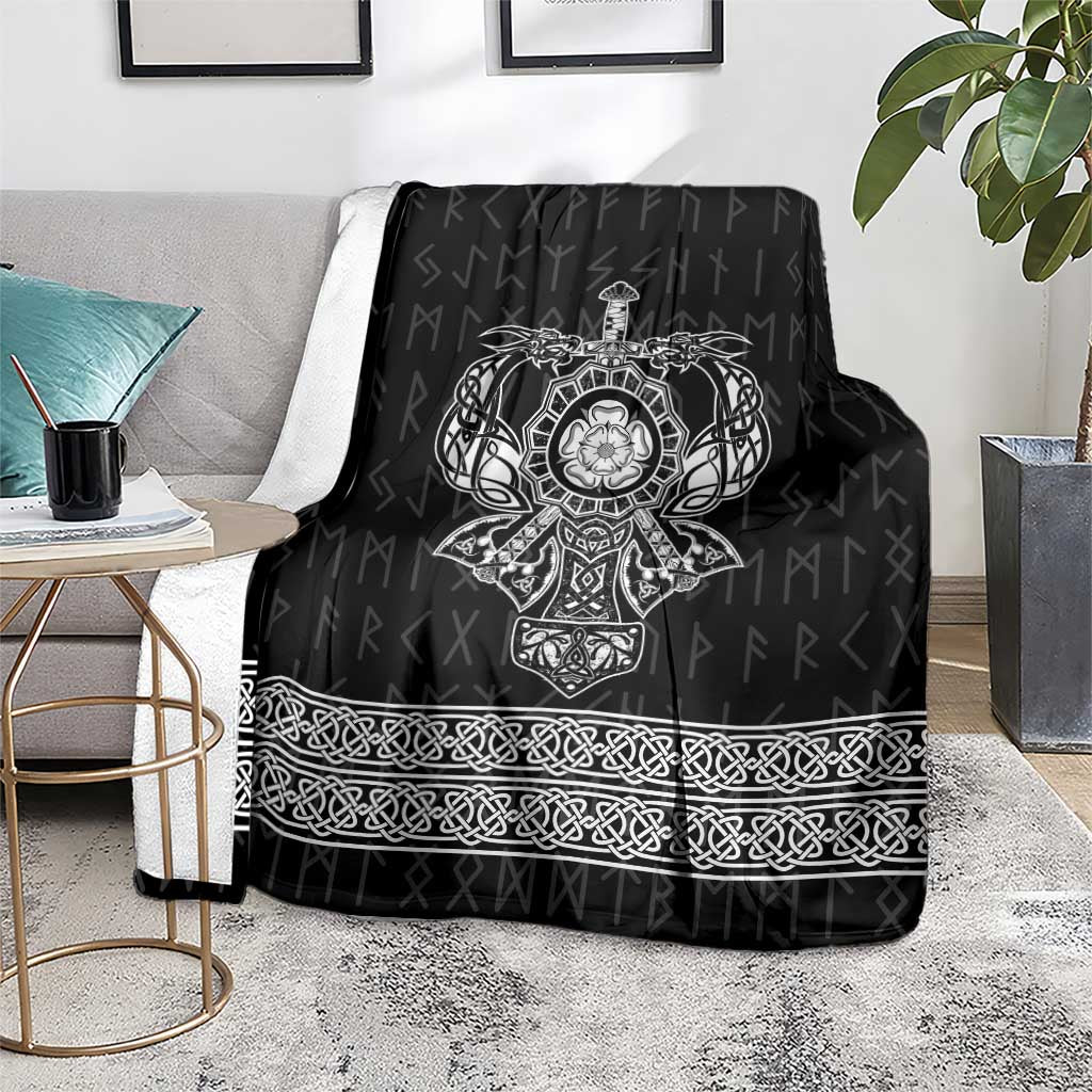 Vikings from Yorkshire Blanket Black Spirit of Jorvik - Wonder Print Shop