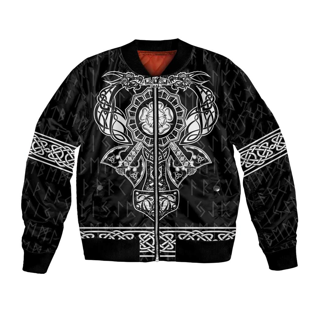 Vikings from Yorkshire Bomber Jacket Black Spirit of Jorvik - Wonder Print Shop