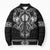 Vikings from Yorkshire Bomber Puffer Jacket Black Spirit of Jorvik - Wonder Print Shop